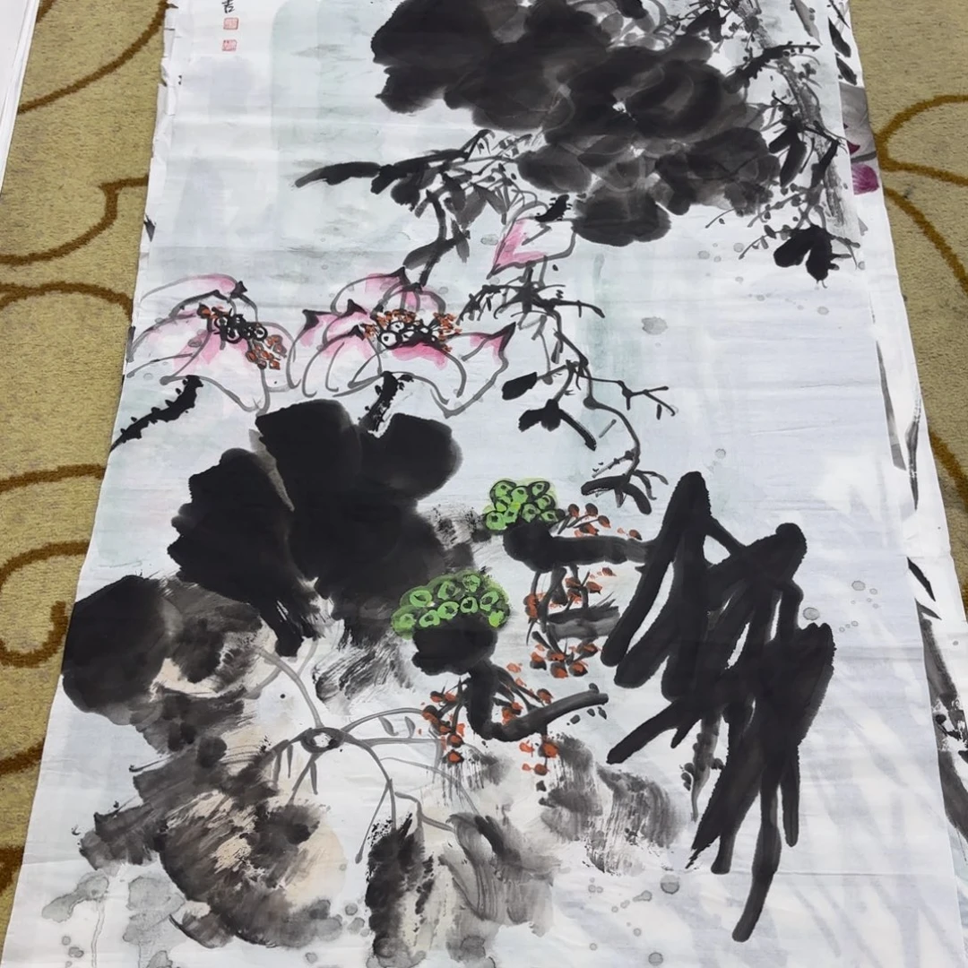 国画顾传吉四尺童