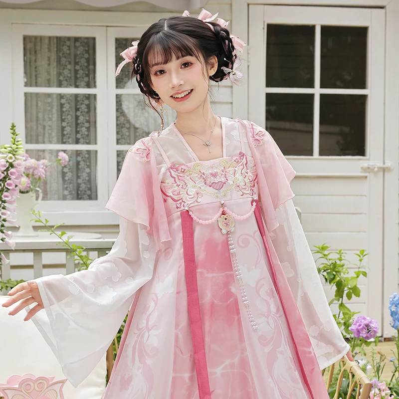[美雪梦梦]汉尚华莲x巴啦啦小魔仙联名美雪古风汉服齐胸裙薄款