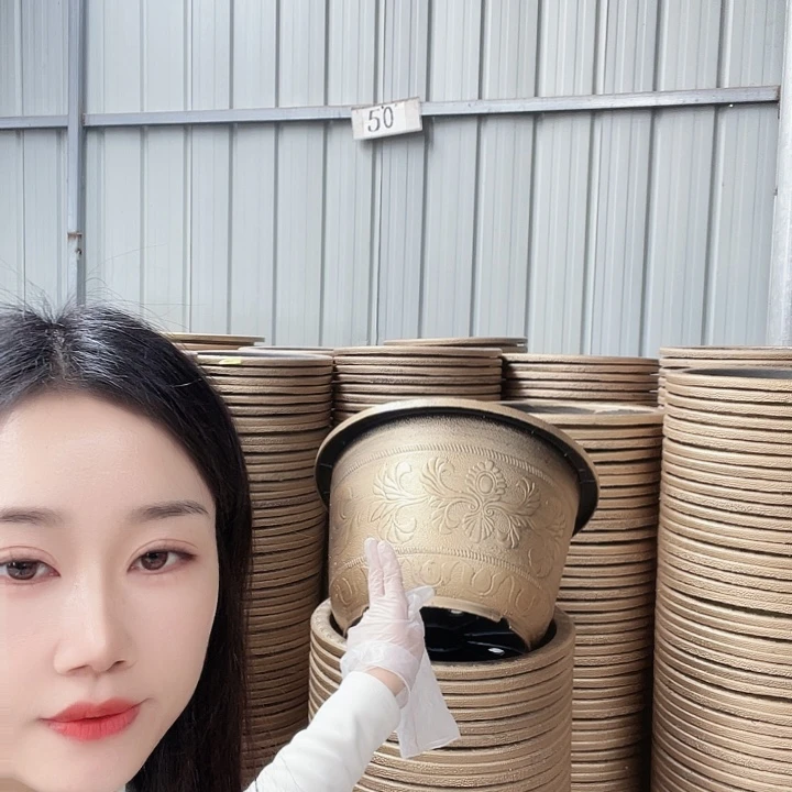 圆形60花盆一个有孔