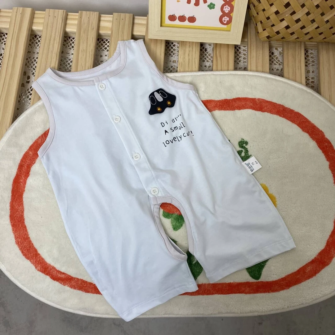 【2200】宝宝无袖对开开裆连体59-66