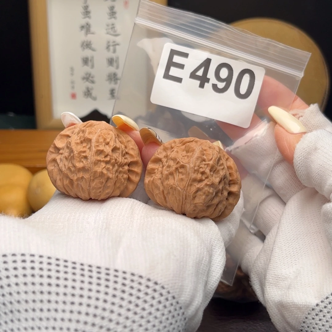 文玩核桃把件40南瓜墩e490