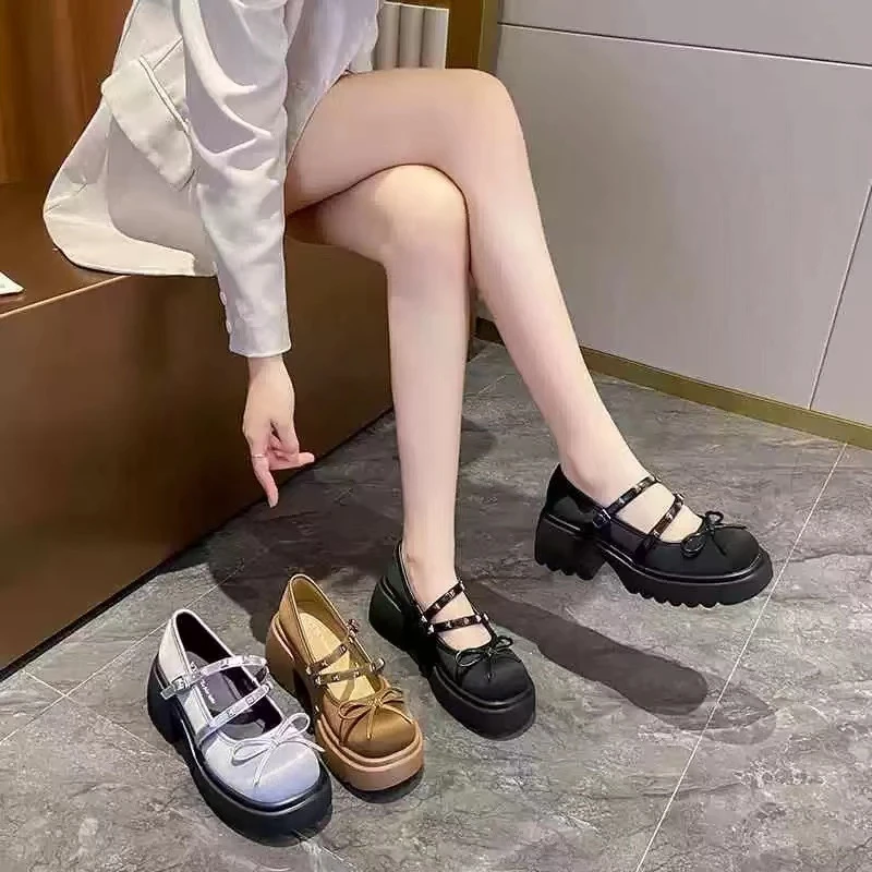 春季时尚小皮鞋英伦风软底舒适百搭玛丽珍888-2