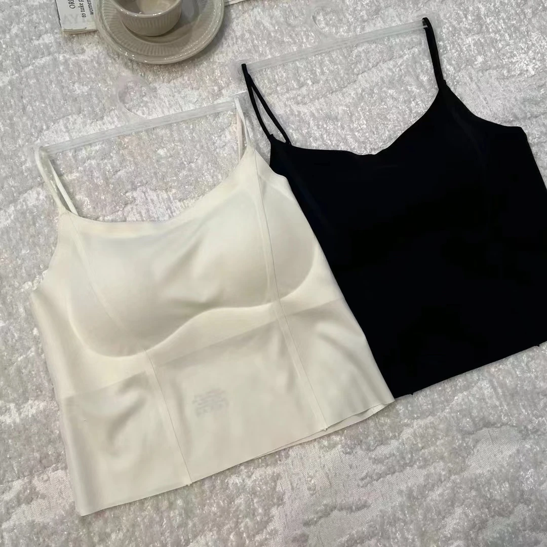 细吊带背心 女款时尚网红紧身美背打底运动白色气质聚拢夏季