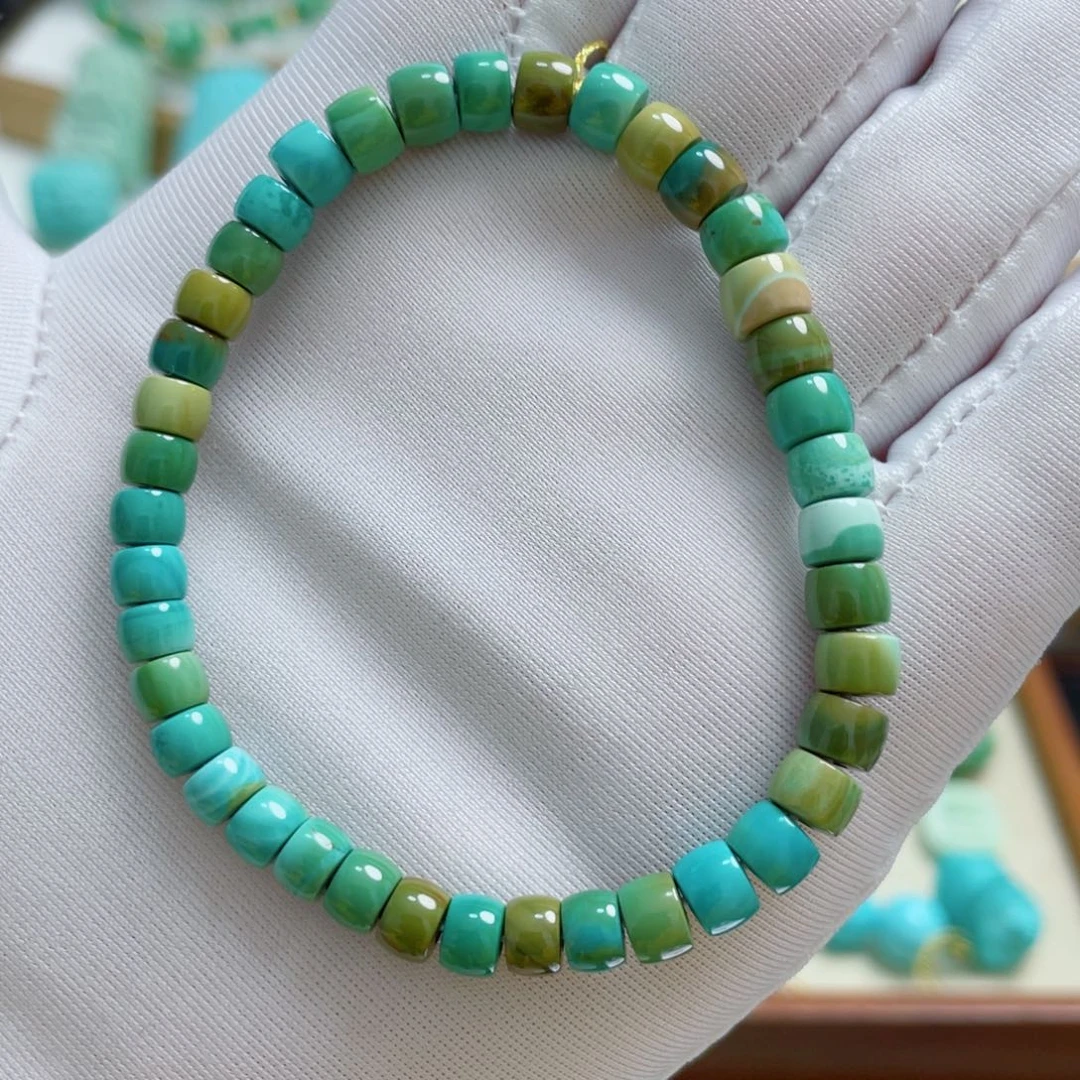 绿松石18K金镶嵌珠宝奇石