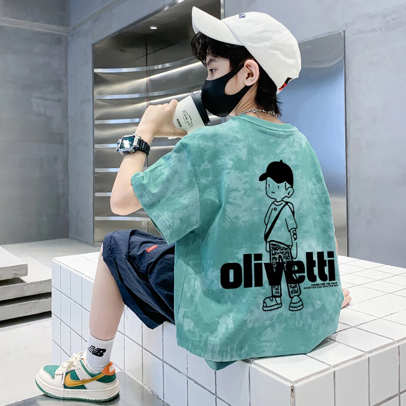 【100%纯棉】童装男童短袖t恤夏季新款儿童宝宝半袖上衣中大童潮T