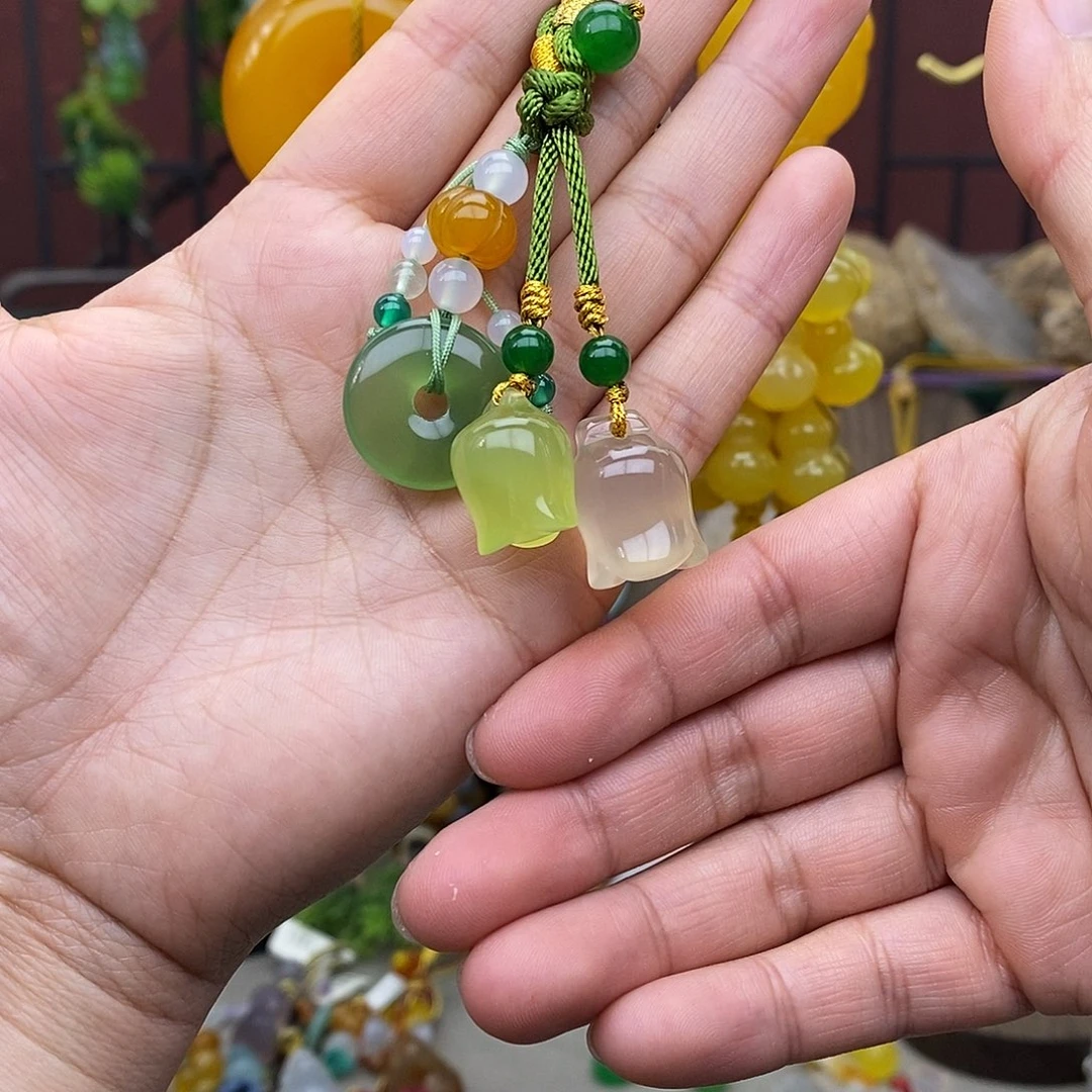 玛瑙/玉髓车挂未镶嵌