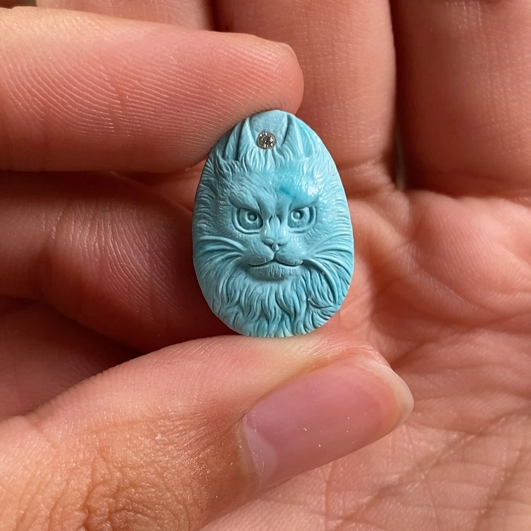 绿松石珠宝奇石未镶嵌