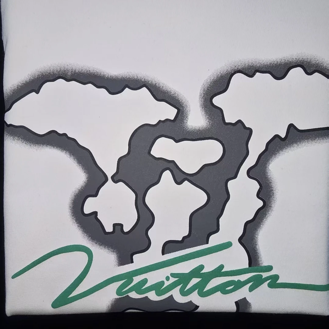 【云朵L薇】纯棉落肩T恤短袖舒适透气百搭ins宽松潮流半袖情侣装