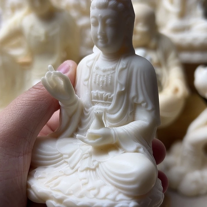 小***郎藤12公分观音摆件