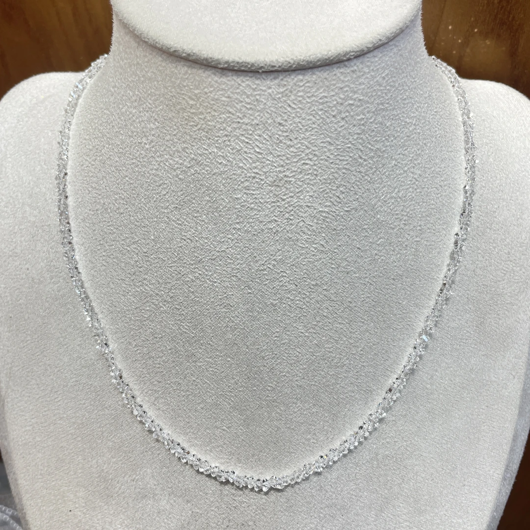 白尖晶素圈项链X-8413