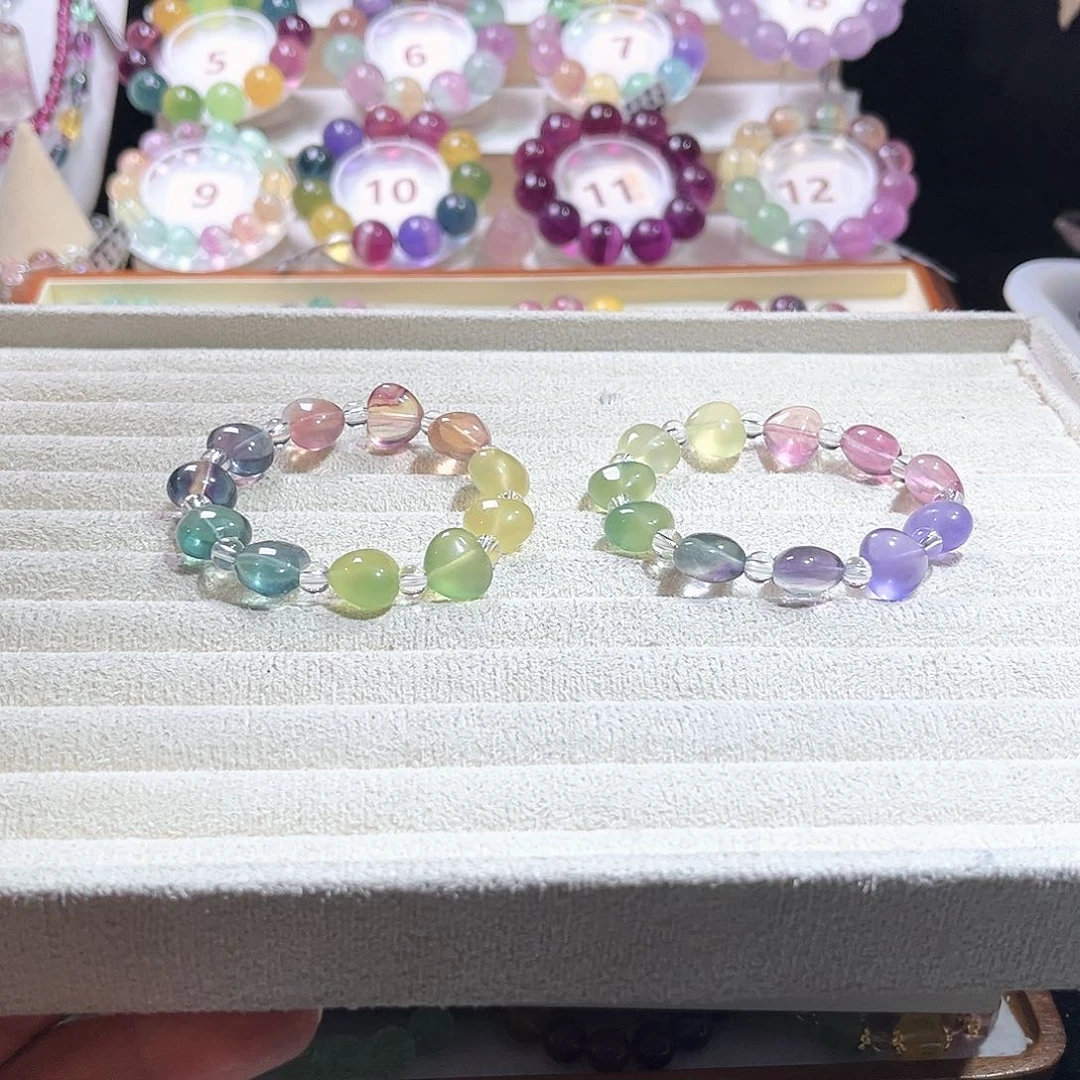 N***。萤石未镶嵌萤石爱心78乘2笔