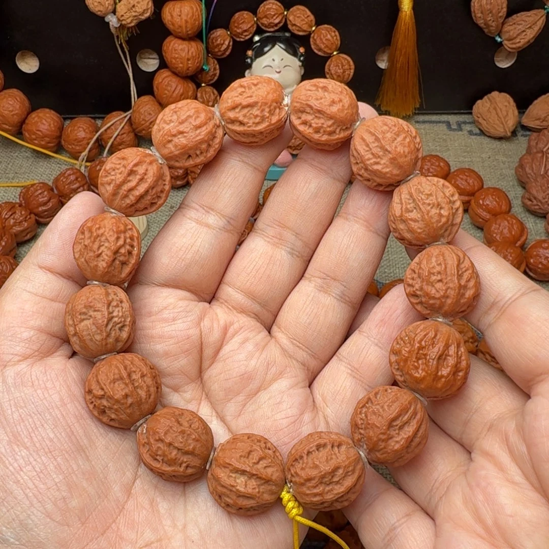 手串文玩核桃白茬八棱手串20