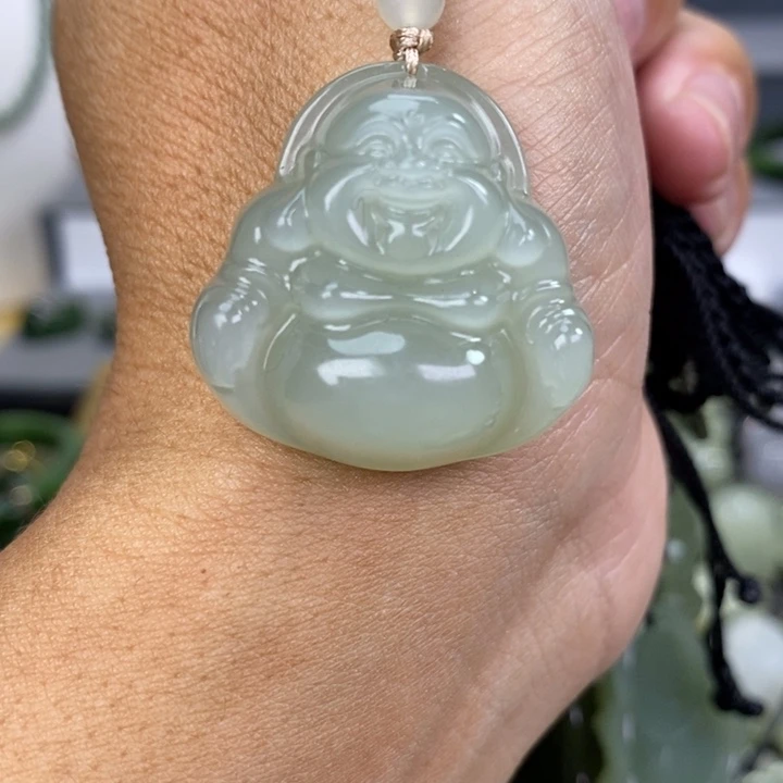 和田玉颈饰未镶嵌肥***亮