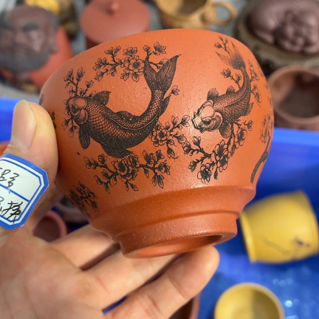 紫砂茶杯瑕疵不退不换介意勿拍