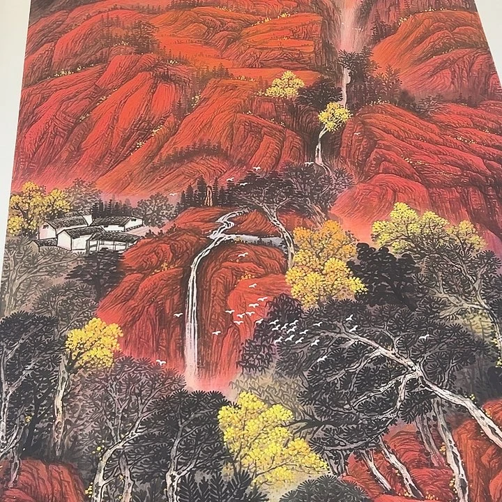 手绘作品全场放大楼