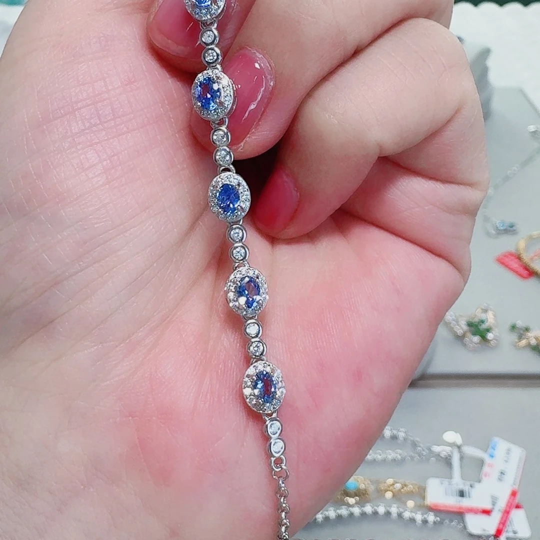 925银合成立方氧化锆手链