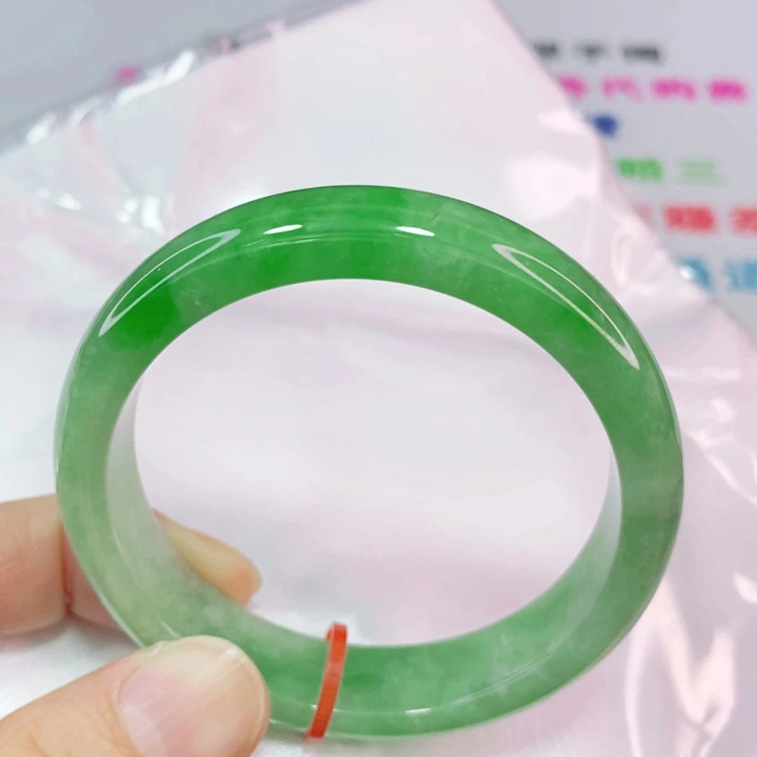 未镶嵌手镯翡翠52圈口正圈