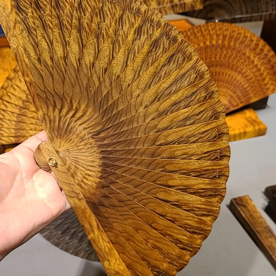 扇子18小叶桢楠金丝楠木苏扇