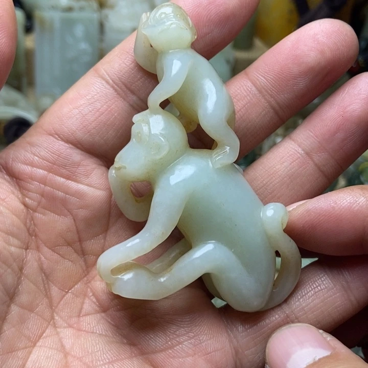 和田玉未镶嵌挂件