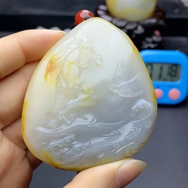 和田玉挂件未镶嵌F