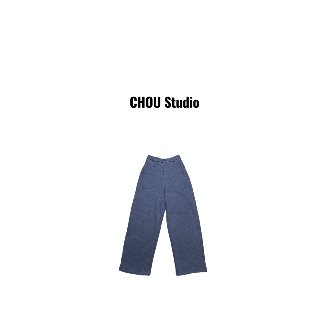 【CHOU CHOU】极简秋冬加绒显瘦卫裤 NA516403232