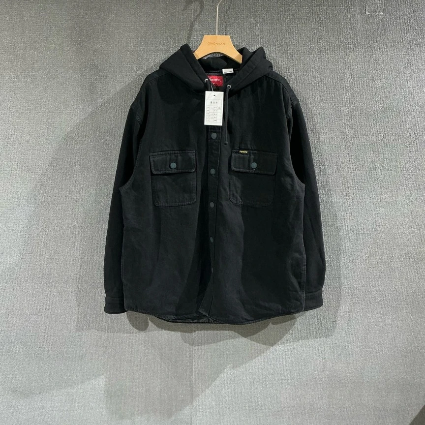 未使用 Supreme （pm）黑色连帽夹克外套 L码/2762