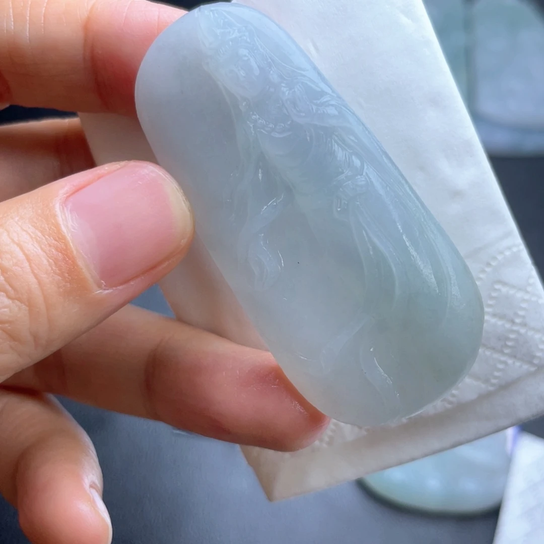 定制翡翠未镶嵌翡翠吊坠