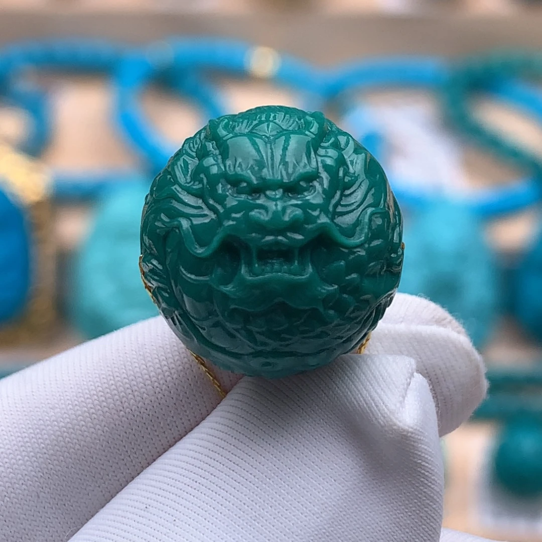 未镶嵌绿松石珠宝奇石16+mm