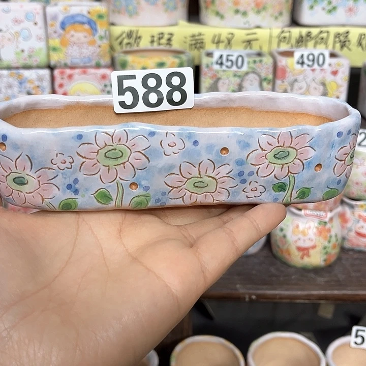 红陶手工多肉植物花盆