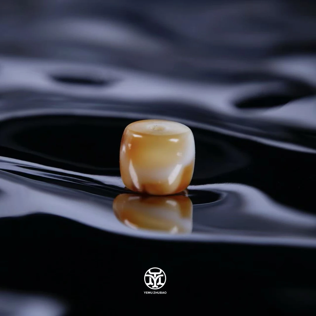 B39（5.7mm）5毫米彩沁溶洞精工直切 一物一拍 天然俄料琥珀蜜蜡