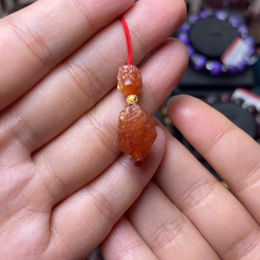 长石手链未镶嵌金太阳手机挂