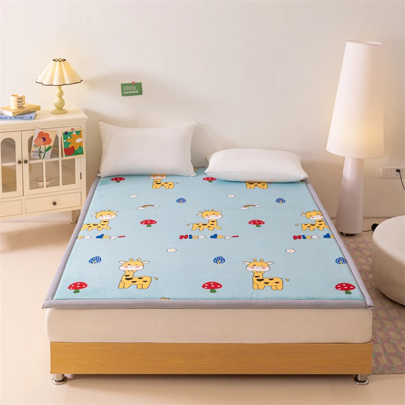 （可定制）冬季榻榻米多功能加厚地垫卧室客厅儿童爬爬垫飘窗垫天蓝