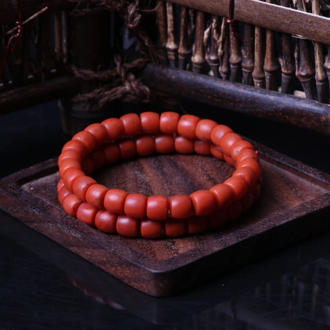 高品精美南红玛瑙7mm左右直切手串一条n777（多样性发其一）