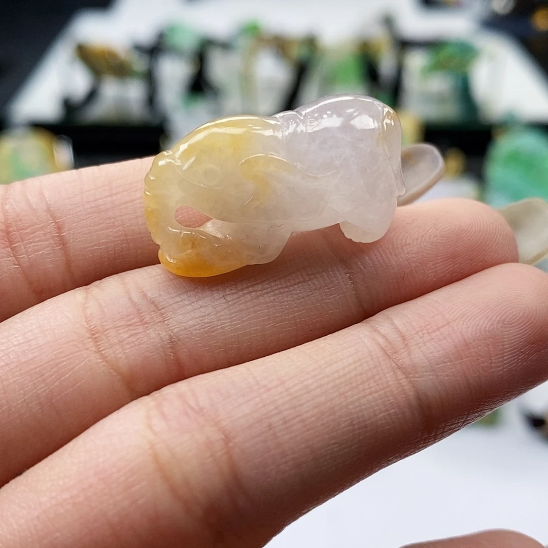 颈饰未镶嵌翡翠翡翠A货