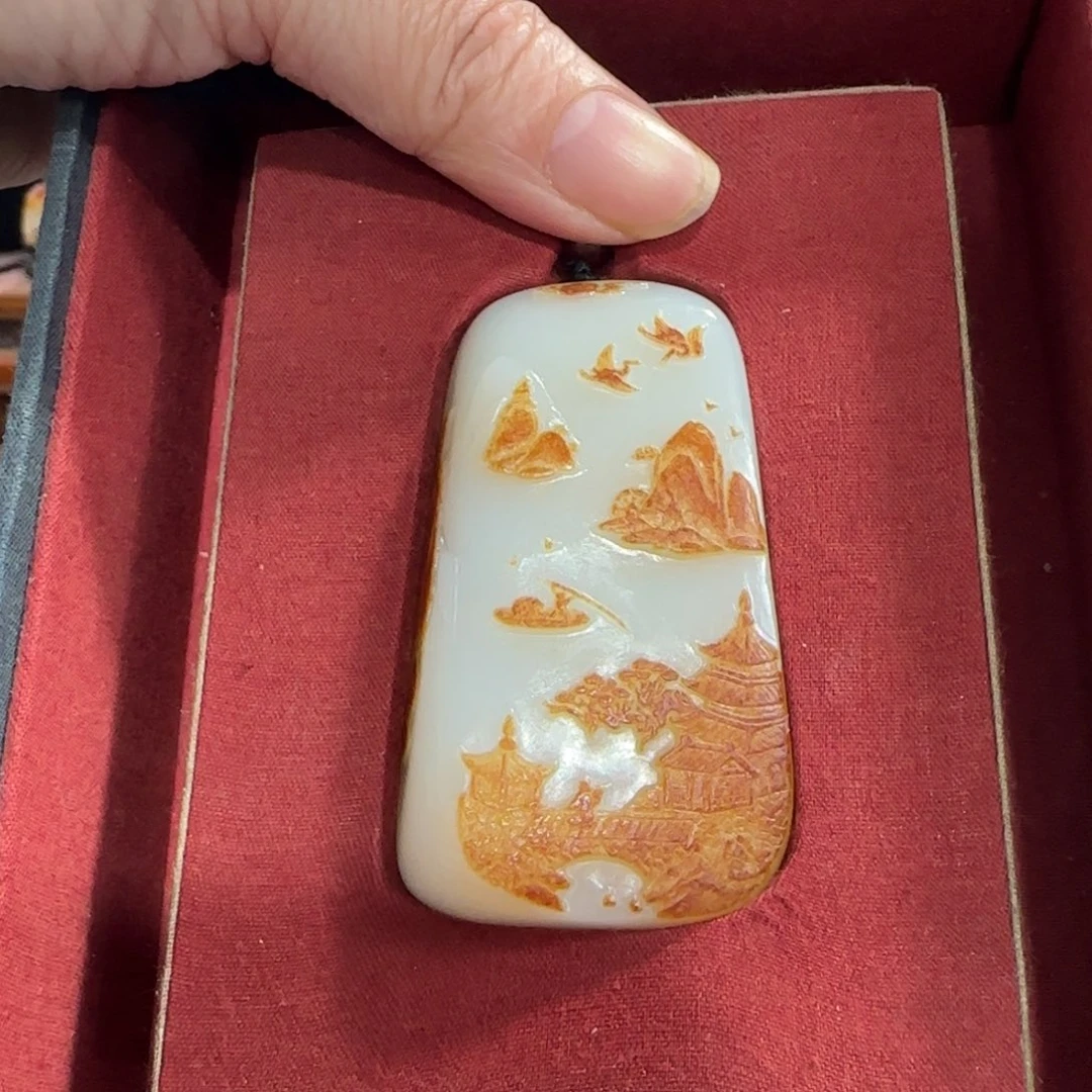 和田玉未镶嵌挂件