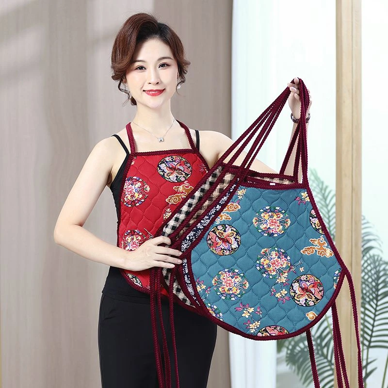 B308保暖肚兜秋冬装新款中老年脖系带肚兜妈妈护肚子 X