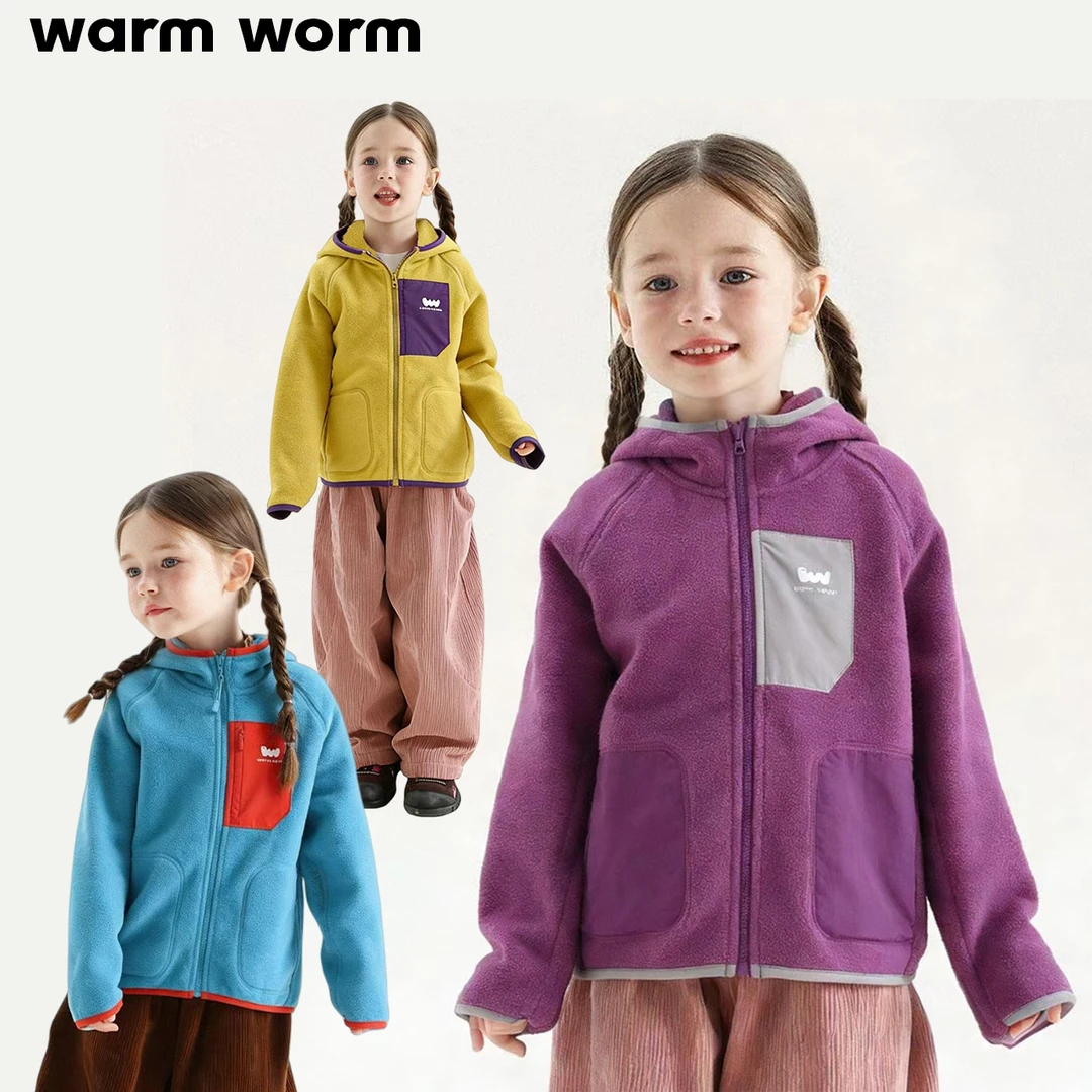 【现货】暖虫童装2025年冬装新款女童加厚韩版外套254-WW-254002