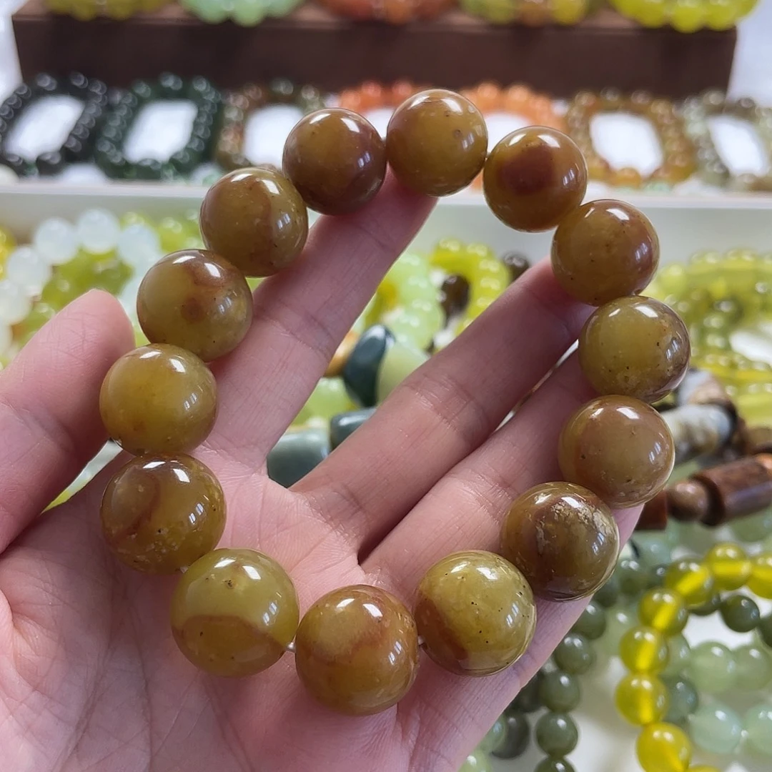 蛇纹石玉未镶嵌手链