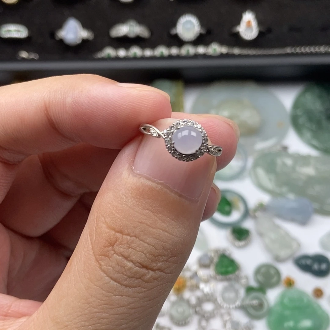 翡翠银S925镶嵌颈饰