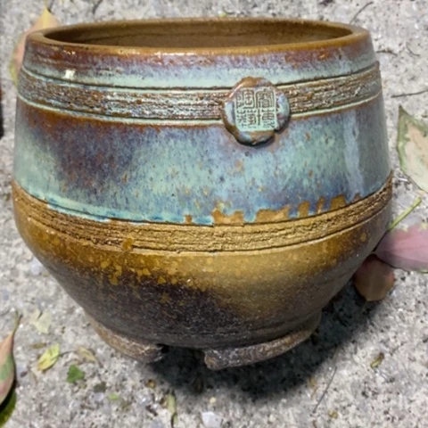 【闪购商品】紫砂花盆高17口约16手工