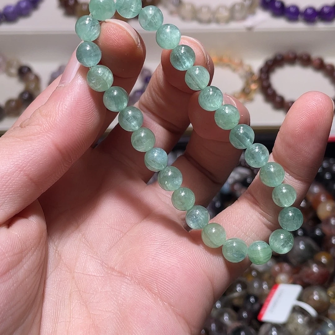 未镶嵌手链水晶蓝绿晶6.7