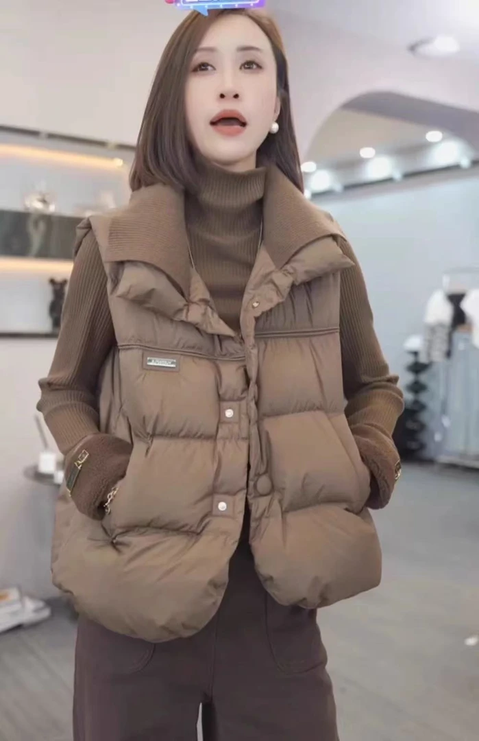 韩版洋气拼接马甲