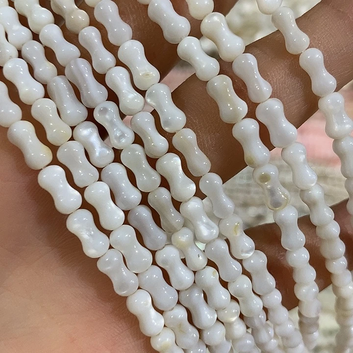 一条天然贝壳竖孔小花生4x8