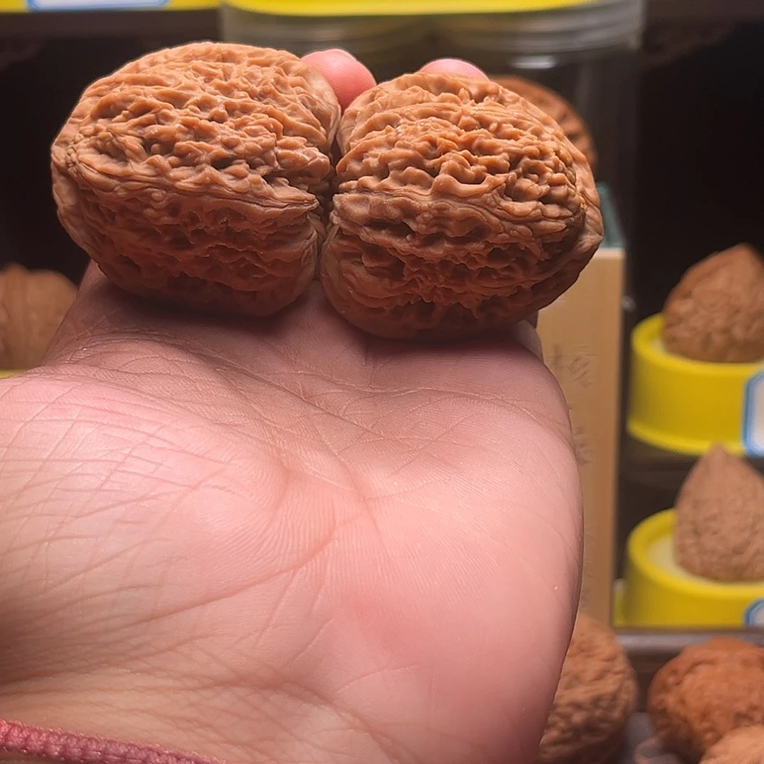 把件文玩核桃对兜三角赵喜满