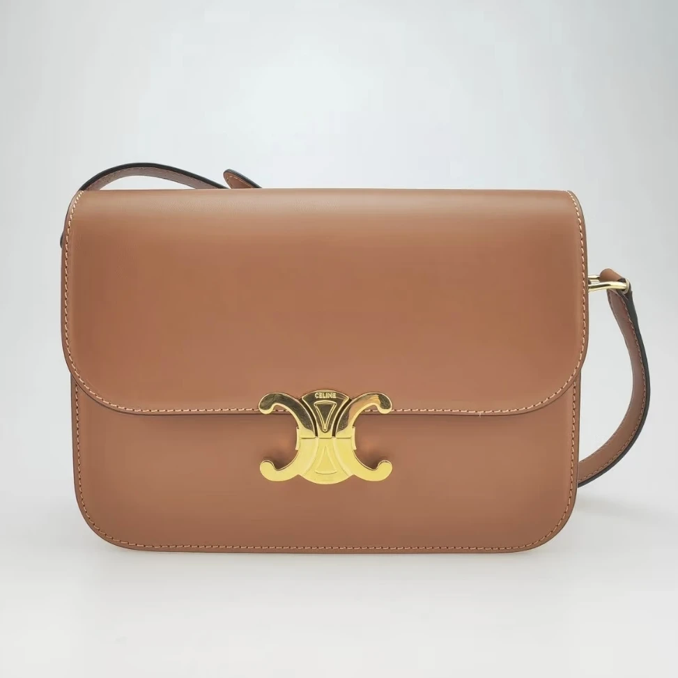 99新 Celine/思琳 棕色单肩斜挎包 1793 3224