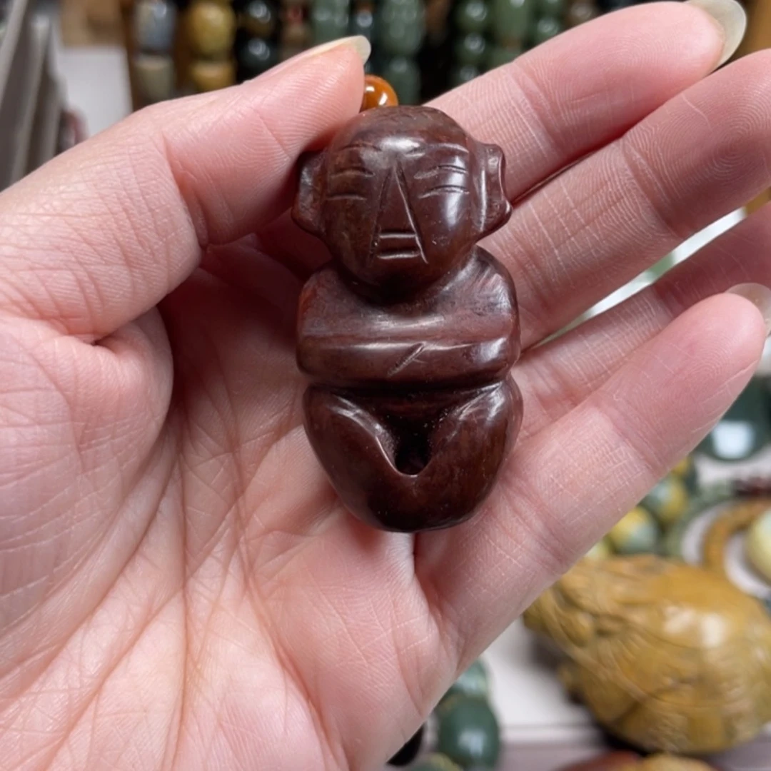 【闪购商品】岫岩河磨玉（透闪石质玉）手把件未镶嵌