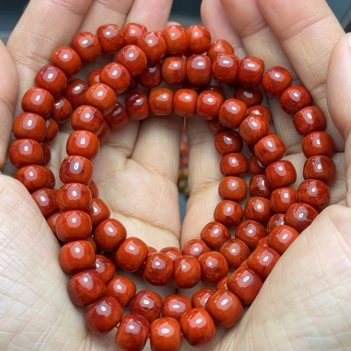 南红玛瑙手串9+未镶嵌
