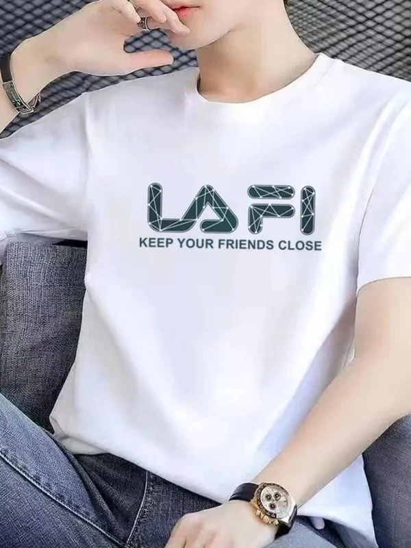 【100％纯棉】潮流纯棉圆领短袖百搭男女同款t恤情侣款多种图案