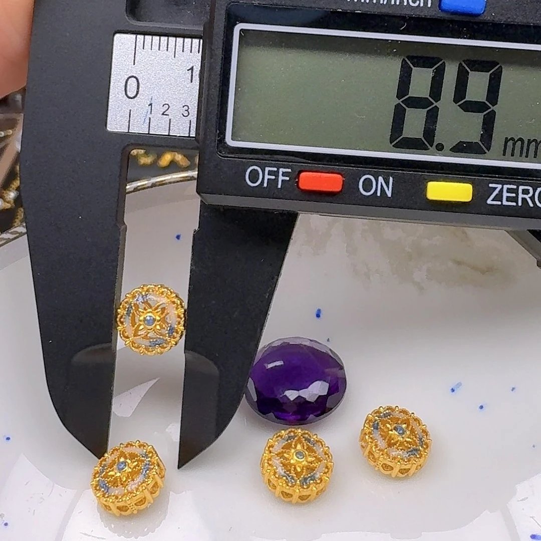 银S925镶嵌紫晶颈饰紫水晶925镶嵌173