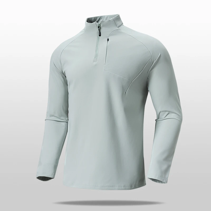 户外运动卫衣男士春季韩弹力秋冬立领长袖健身衣速干透气休闲